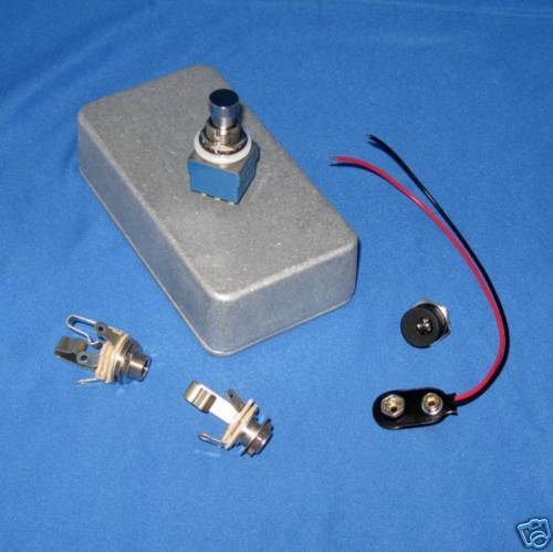 DIY PEDAL BUILDING KIT 1290 BOX 3PDT SWITCH JACKS DC  