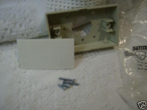 Suttle Ivory Surface Mount Box TV Phone Coax Faceplate  