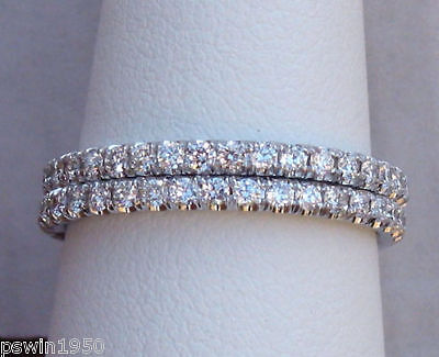 Note This listing is only for two platinum diamond eternity bands 