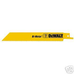 QTY 10 DW4839 DEWALT 1210/14TPI Bi Metal Recip Blades  