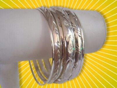 RANDOM SEMANARIO 7 MEXICAN SILVER BRACELETS   