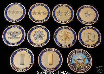 US-NAVY-OFFICER-CHALLENGE-10-COIN-RANK-SET-USN-RETIREMENT-PIN-UP-PROMOTION-GIFT