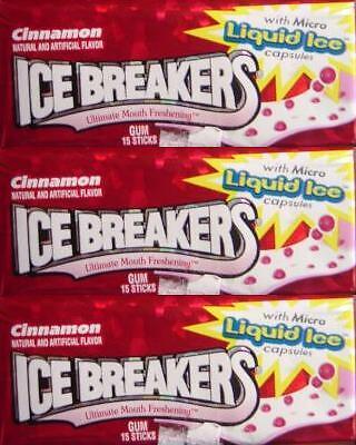 ICE BREAKERS CINNAMON GUM BIG PACKS HARD TO FIND  