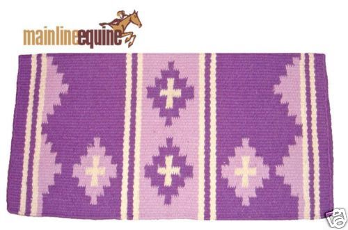 Mayatex Saddle Blanket Wool Barrel Arab Apache Purple  