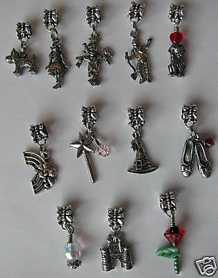 Wizard of Oz Theme Charm Bead 12 European Slide Jewelry  