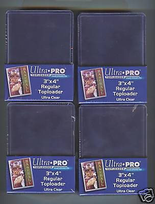 100 ULTRA PRO 3 x 4 REGULAR TOP LOADERS, ULTRA CLEAR  