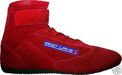 Suede Driving Auto Car Kart Racing Shoes Red Size 47  
