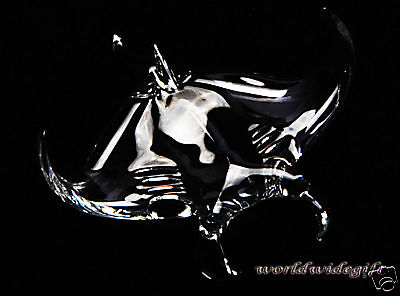 Mantaray Blown Art Glass Stingray Manta ray Fish Animal  