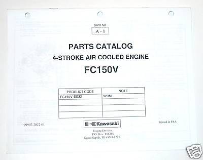 Kawasaki Engine Parts Manual FC150V ES32 WBM  